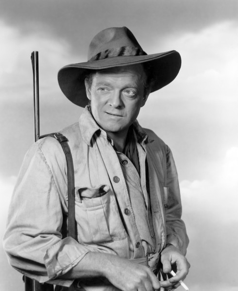 Van Heflin, on-set of the Film "Tanganyika", 1954