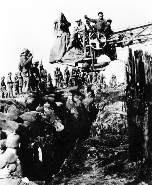 Film Crew on-set of the Film "All Quiet on the Western Front", 1930