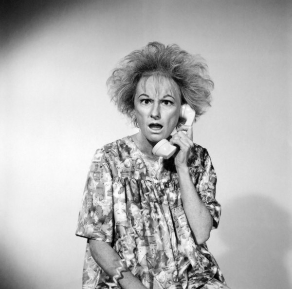 Phyllis Diller, on-set of the Film "Boy, Did I get a Wrong Number!", 1966
