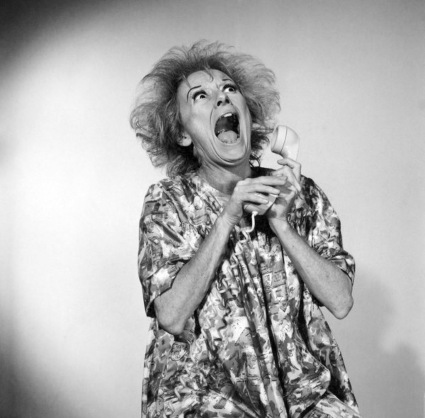 Phyllis Diller, on-set of the Film "Boy, Did I get a Wrong Number!", 1966