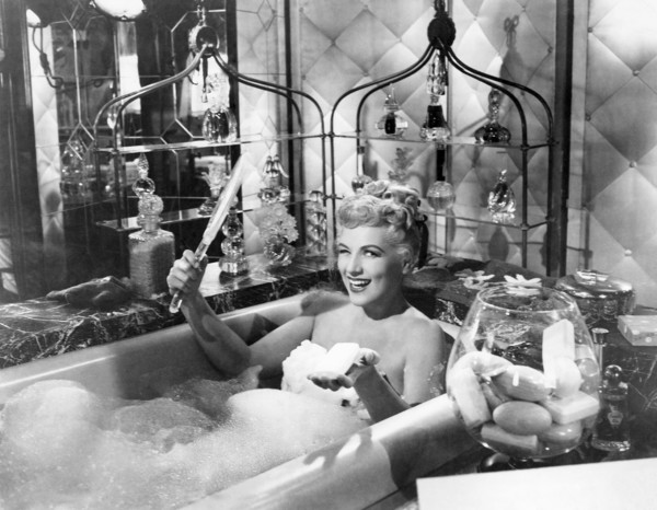 Judy Holliday, on-set of the Film "It Should Happen to You", 1954