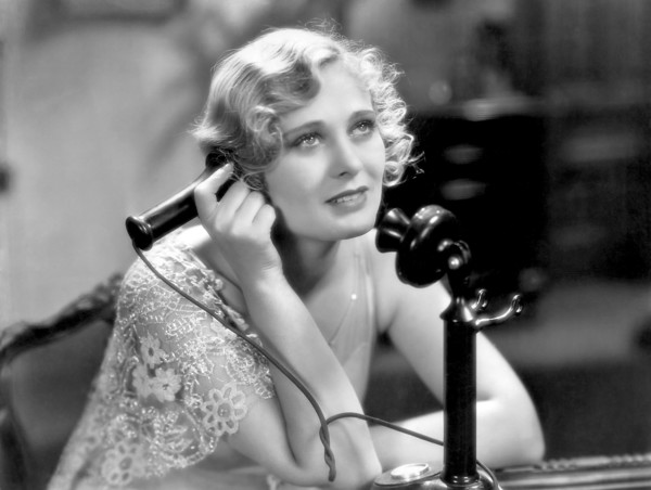 Dolores Costello, on-set of the Film "Second Choice", 1930