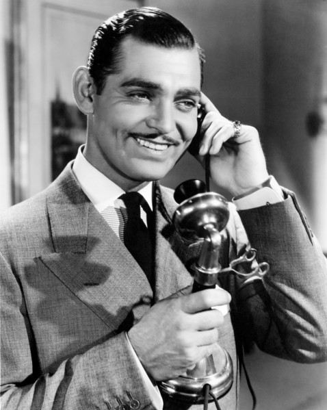 Clark Gable, on-set of the Film "Wife Vs. Secretary", 1936
