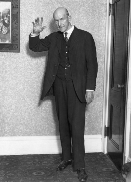 Eugene V. Debs, Labor Leader and Socialist Candidate for U.S. President, Portrait, 1923
