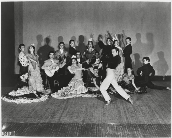 José Greco and his Spanish Ballet Company Performing at Wilshire Ebell Theatre, Los Angeles, California, USA, 1954