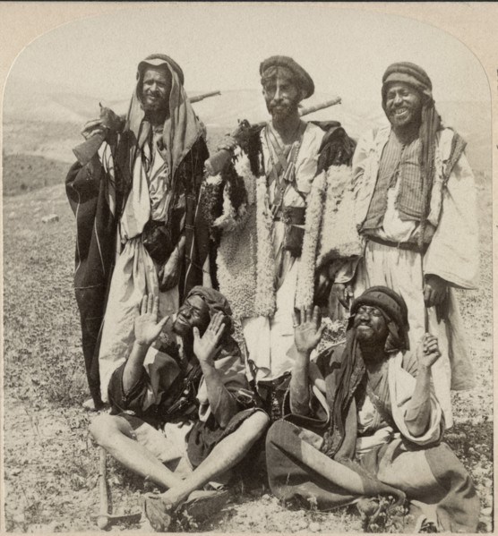 Bedouin Robbers, Wilderness of Judea, Near the Road to Jericho, Palestine, Single Image of Stereo Card, 1896