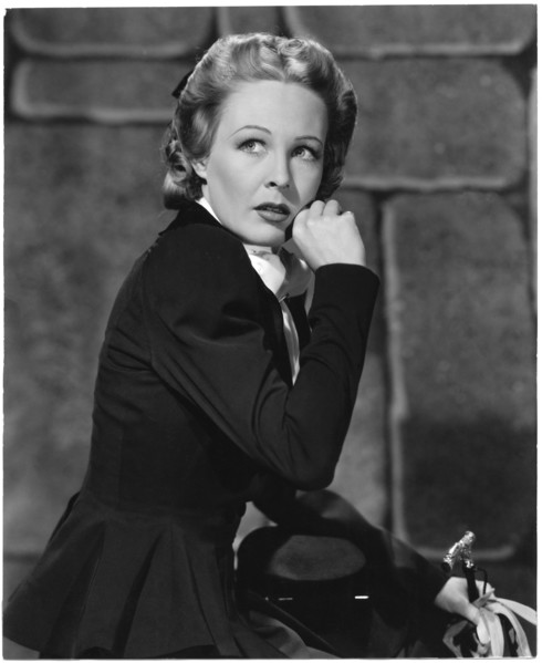 Wendy Barrie, on-set of the Film "The Hound of the Baskervilles", 1939