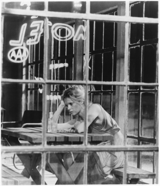 Kim Basinger, on-set of the Film "Fool For Love”, 1985