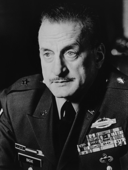 George C. Scott, on-set of the Film "Taps", 1981