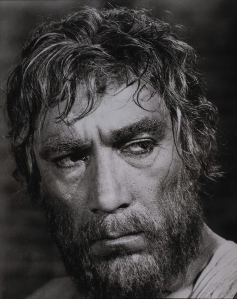 Anthony Quinn, on-set of the Film "Barabbas", 1961