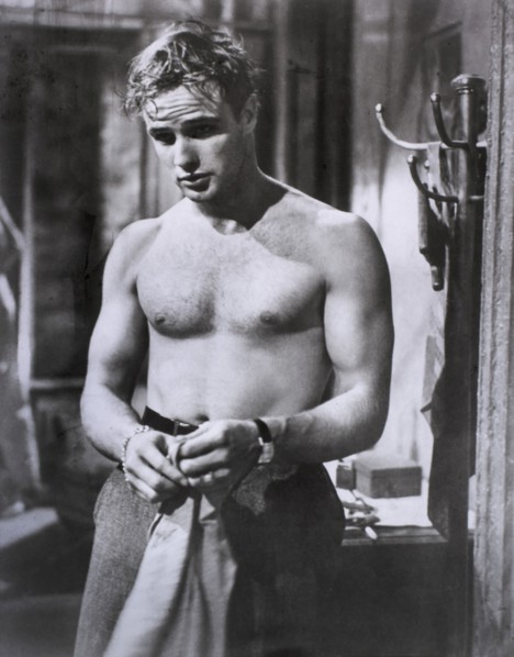 Marlon Brando, on-set of the Film "A Streetcar Named Desire", 1951