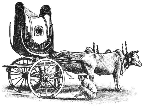 Gentleman's Spring Cart, Burma, "Classical Portfolio of Primitive Carriers", by Marshall M. Kirman, World Railway Publ. Co., Illustration, 1895