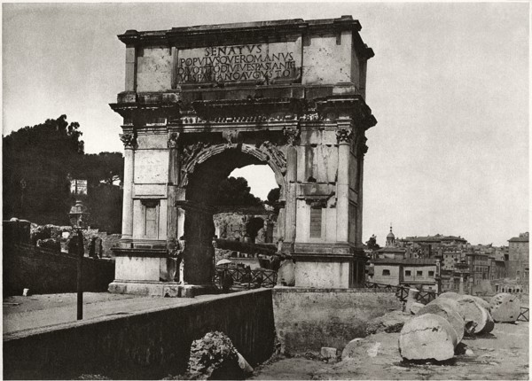 Arch of Titus, Rome, Italy, circa 1910