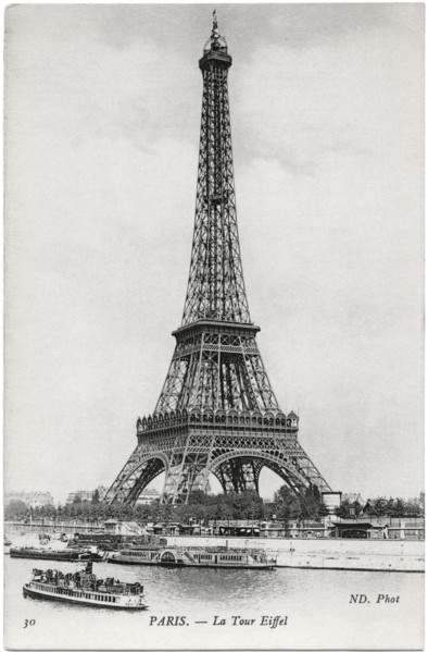 La Tour Eiffel, the Eiffel Tower, Paris, France, circa 1905