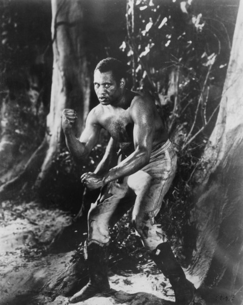 Paul Robeson, on-set of the Film “The Emperor Jones”, 1933