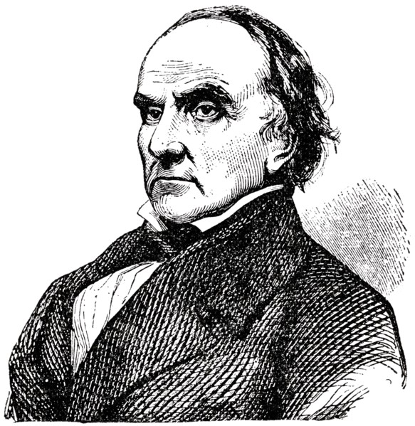 Daniel Webster (1782-1852), American Senator and Statesman, Engraving, 1889