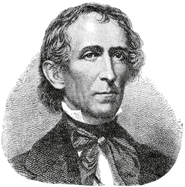John Tyler (1790-1862), 10th President of the United States, Engraving, 1889