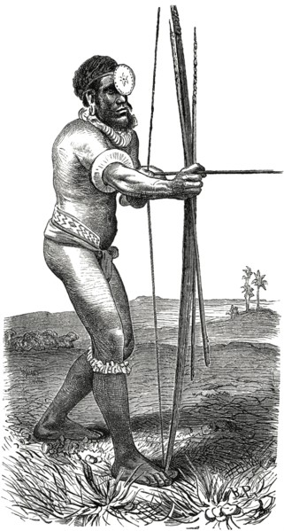 Arrow Shooter, Solomon Islands, Illustration, 1885