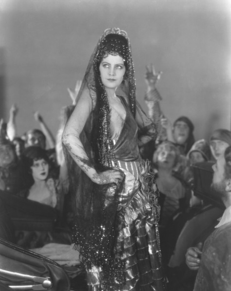 Greta Garbo on-set of the Silent Film, "The Torrent", 1926