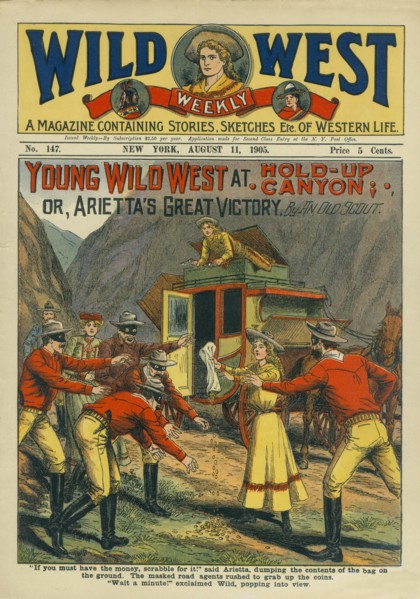 Cover of Wild West Weekly Magazine, No. 147, August 11, 1905