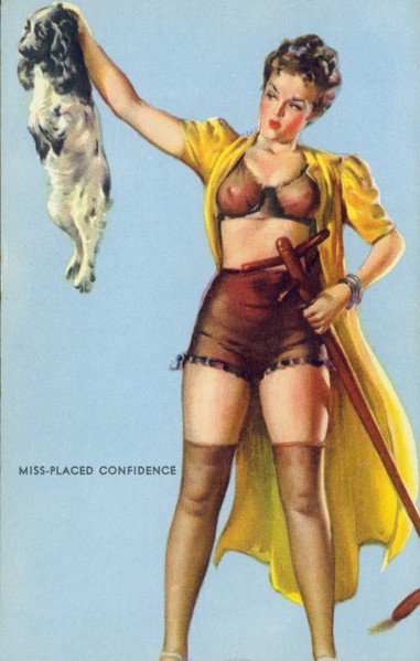 "Miss-Placed Confidence", Mutoscope Card, 1940s