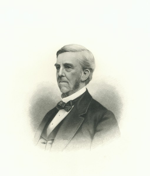 Oliver Wendell Holmes, Sr (1809-94), American Doctor, Educator, Poet, & Author, Portrait, Engraving, 1876