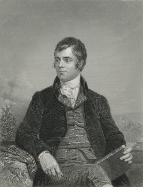 Robert Burns (1759-96), Scottish Poet and Lyricist, Portrait, Engraving from the Original Painting by Chappel, 1872