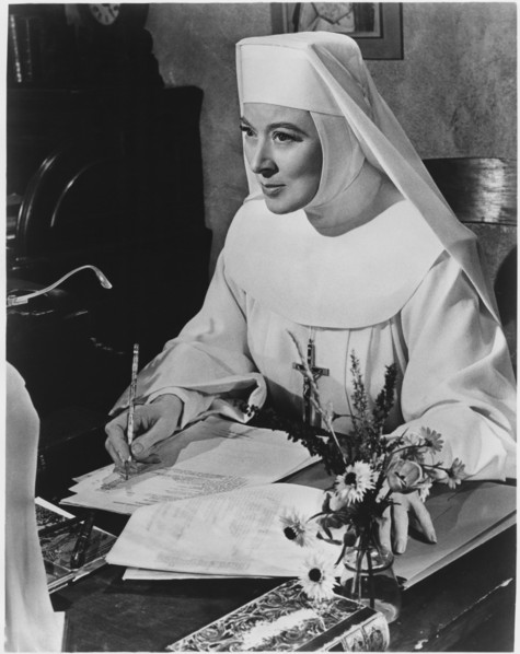 Greer Garson, Portrait, on-set of the Film, "The Singing Nun", 1966