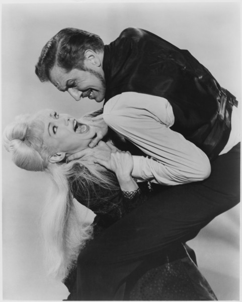 Joyce Jameson, Vincent Price, on-set of the Film, "Comedy of Terrors", 1963