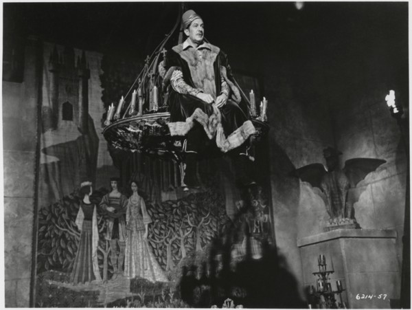 Vincent Price, on-set of the Film, "The Raven", 1963