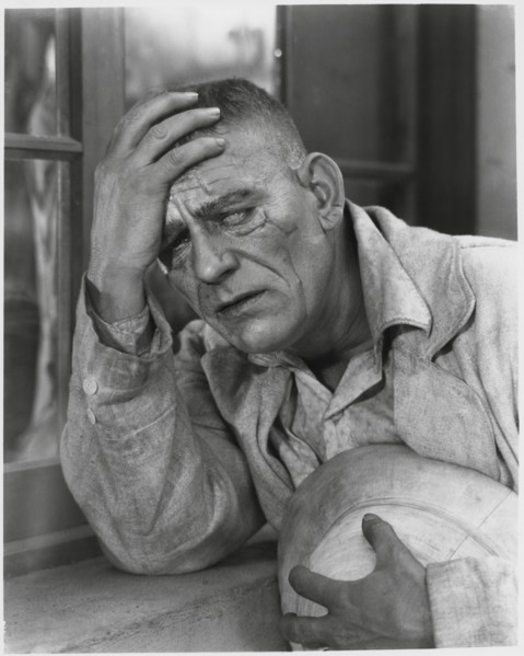 Lon Chaney, on-set of the Silent Film, “The Road to Mandalay”, 1926