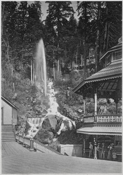 Resort, Shasta Springs, California, USA, Photogravure, Denison News Co., 1903