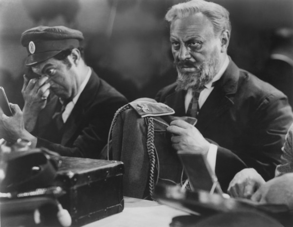 Emil Jannings, on-set of the Film, "The Last Command", Paramount Pictures, 1928