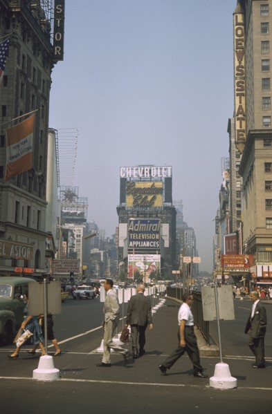 Street Scene, Times Square, New York City, New York, USA, July 1961