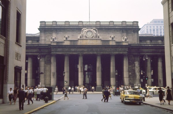 Pennsylvania Station, Façade, New York City, New York, USA, July 1961