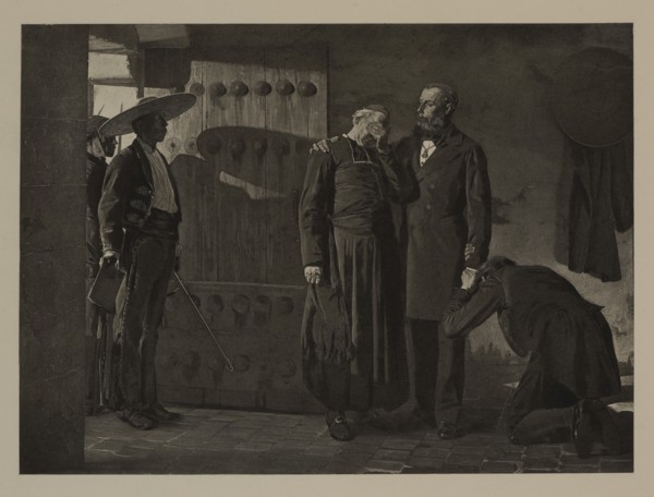 The Last Moments of Maximillian, Emperor of Mexico, June 18, 1867, Photogravure Print from the Original 1882 Painting by Jean-Paul Laurens, The Masterpieces of French Art by Louis Viardot, Published b...