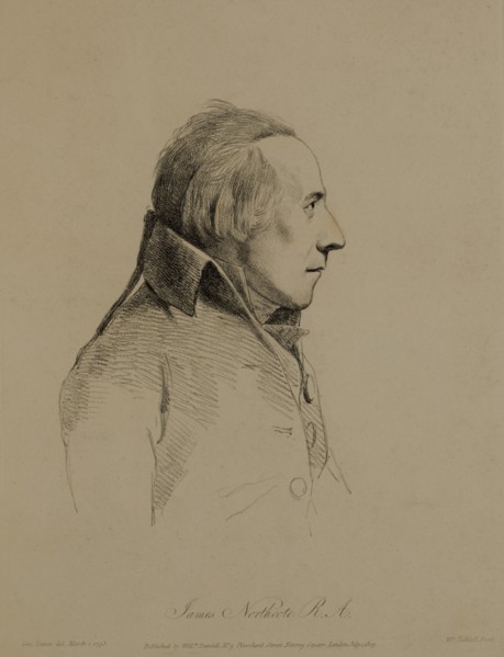 James Northcote, R. A., Etching by William Daniel from Original 1793 Portrait by George Dance, 1809