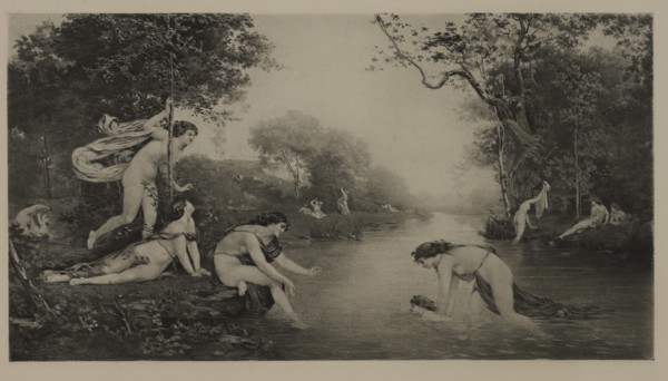 The Infancy of Bacchus, Photogravure Print from the Original 1865 Painting by Joseph-Victor Ranvier, The Masterpieces of French Art by Louis Viardot, Published by Gravure Goupil et Cie, Paris, 1882, G...