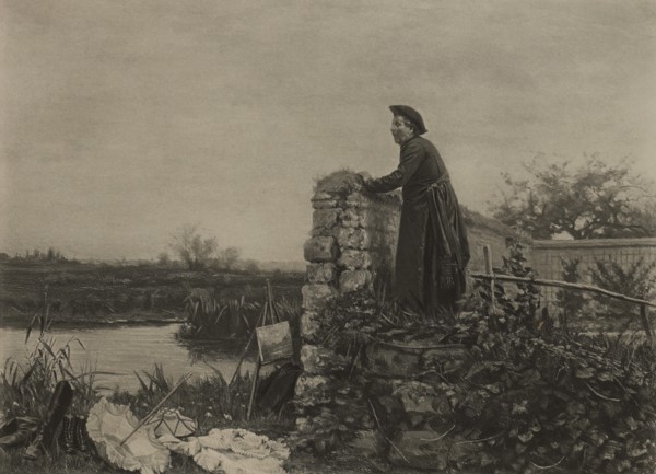 A Good Point of View, Photogravure Print from the Original Painting by Vincent Chevilliard, The Masterpieces of French Art by Louis Viardot, Published by Gravure Goupil et Cie, Paris, 1882, Gebbie & C...