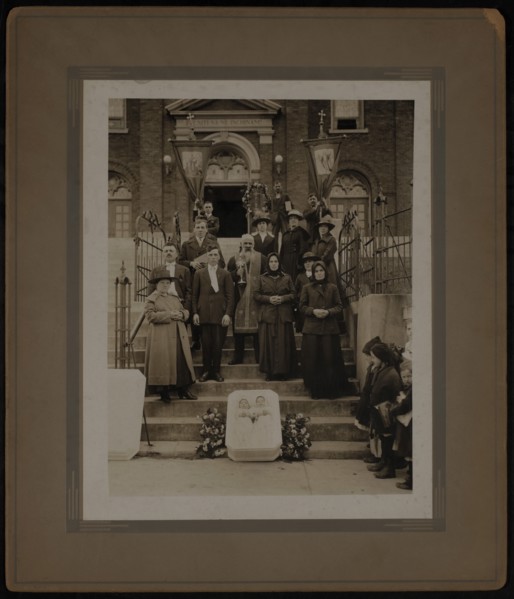 Funeral for Two Young Children, Aurora, Illinois, USA, 1915