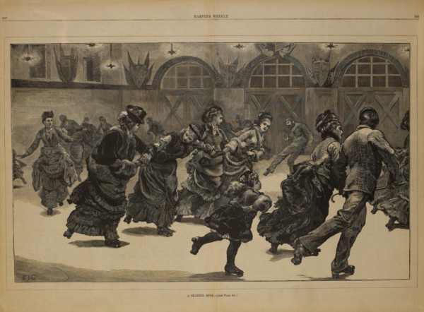 A Skating Rink, Harper's Weekly, April 24, 1875