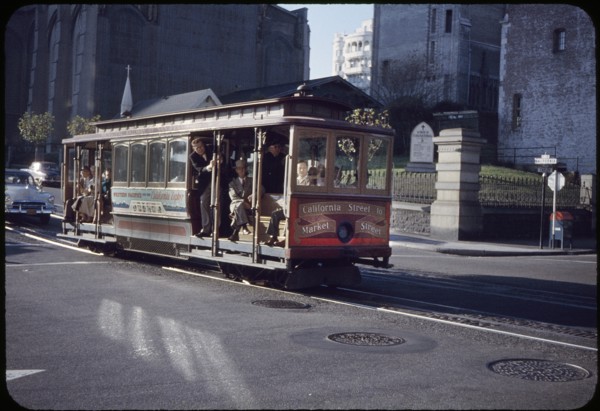 Cable Car, California Street, San Francisco, California, USA, 1957
