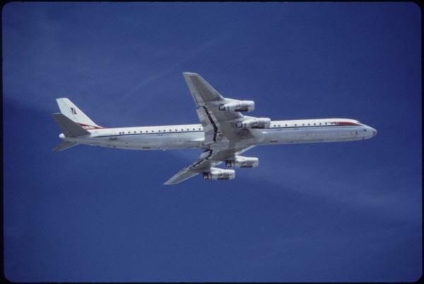National Airlines, Douglas Super DC-8-61 Commercial Airplane In-Flight, 1960's