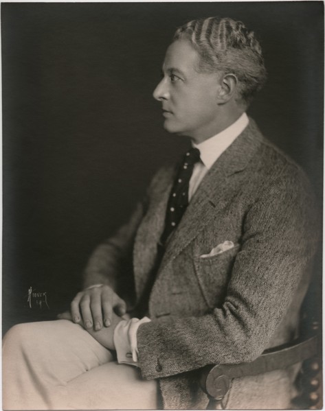 Actor Edward Martindel, Seated Profile Publicity Portrait, 1920's