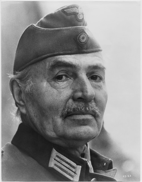 James Mason, Publicity Portrait for the Film, "Cross of Iron", EMI Films, 1977