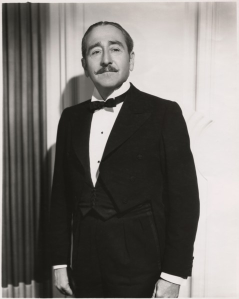 Adolphe Menjou, Publicity Portrait for the Film, "Café Metropole", 20th Century Fox, 1937