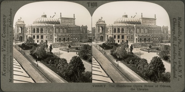 The Handsome Opera House of Odessa, the Ukraine, Stereo Card, Keystone View Company
