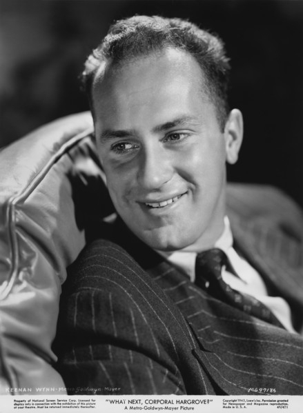 Keenan Wynn, Publicity Portrait, on-set of the Film, "What Next, Corporal Hargrove?", MGM, 1945