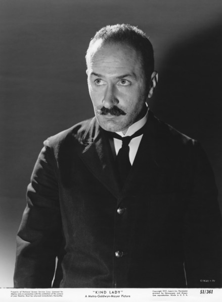 Keenan Wynn, Publicity Portrait, on-set of the Film, "Kind Lady", MGM, 1951