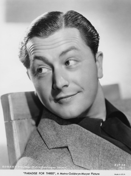 Robert Young, Publicity Portrait for the Film, "Paradise for Three", MGM, 1937